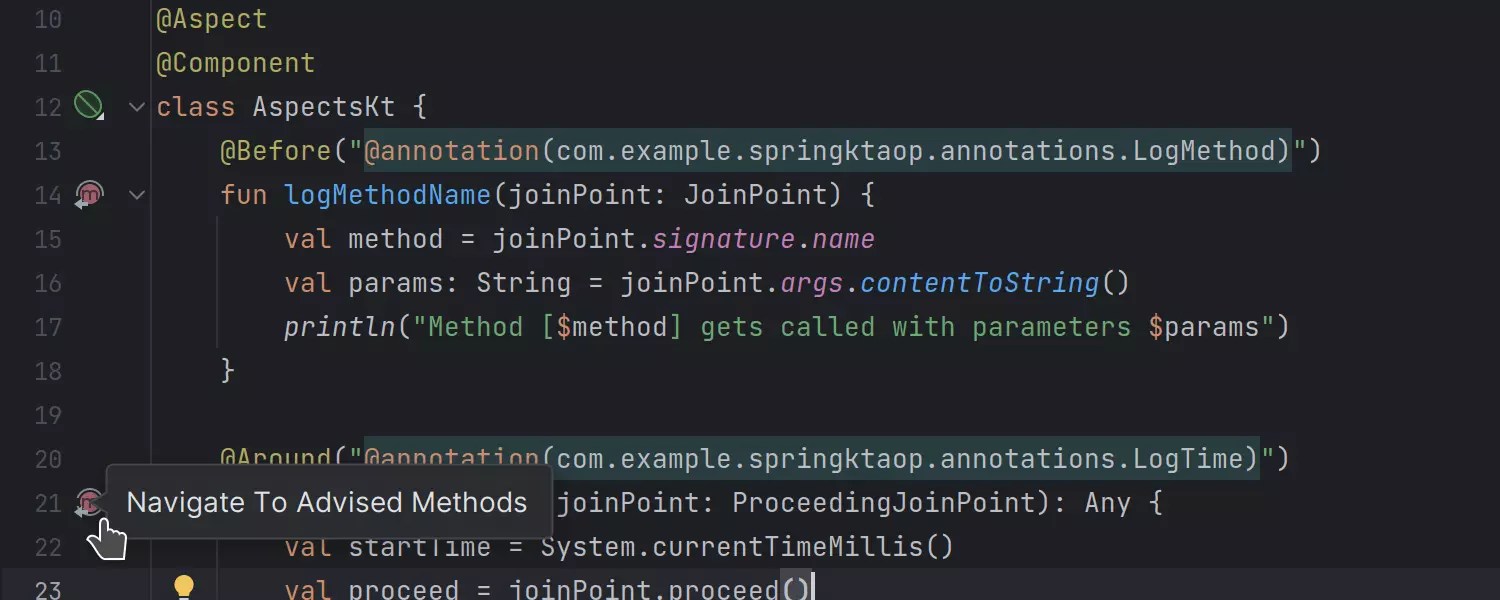 Compatibilidad con Spring AOP en Kotlin