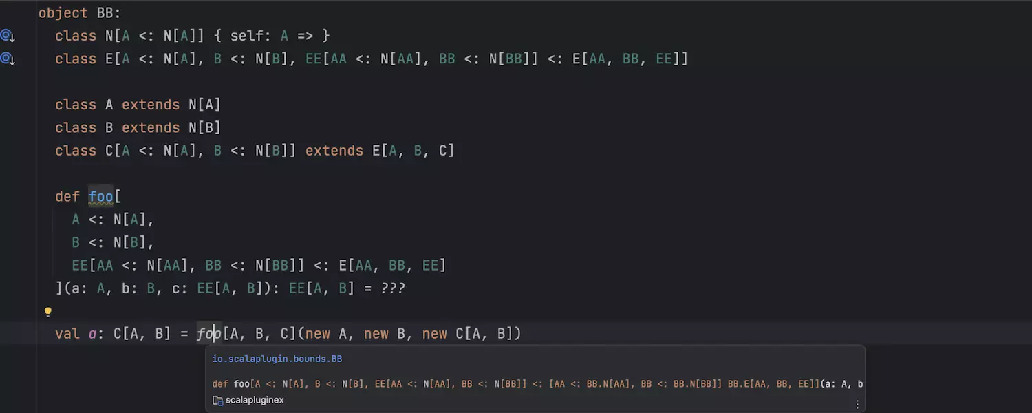 Corrección de errores de inferencia de tipo