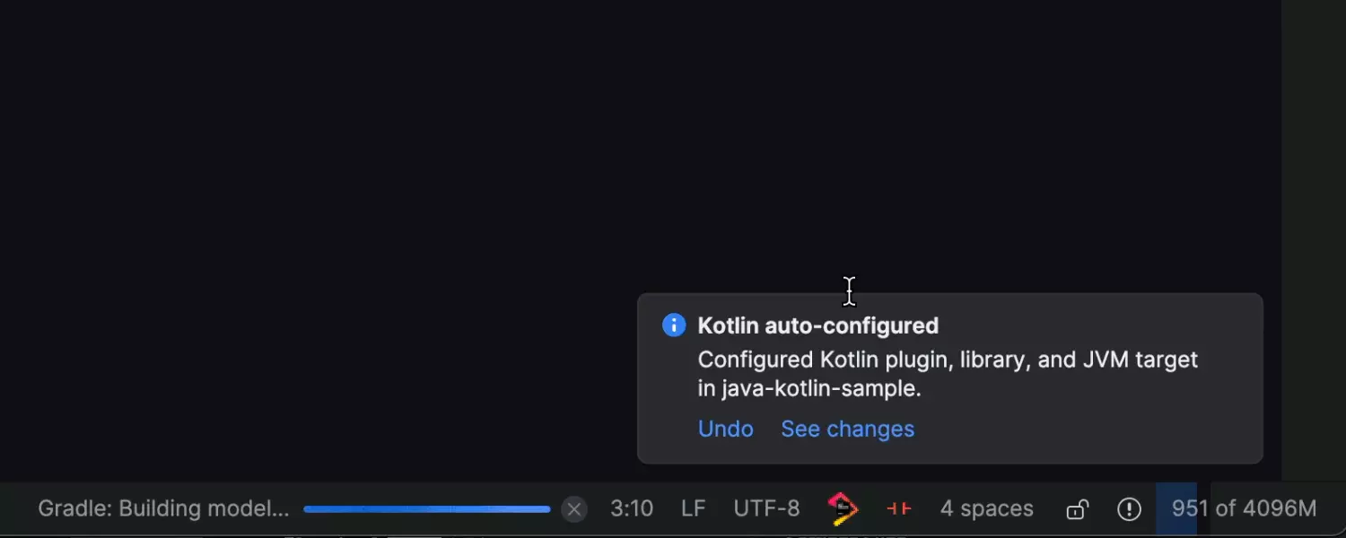 Autoconfiguración para Kotlin en proyectos Java Gradle