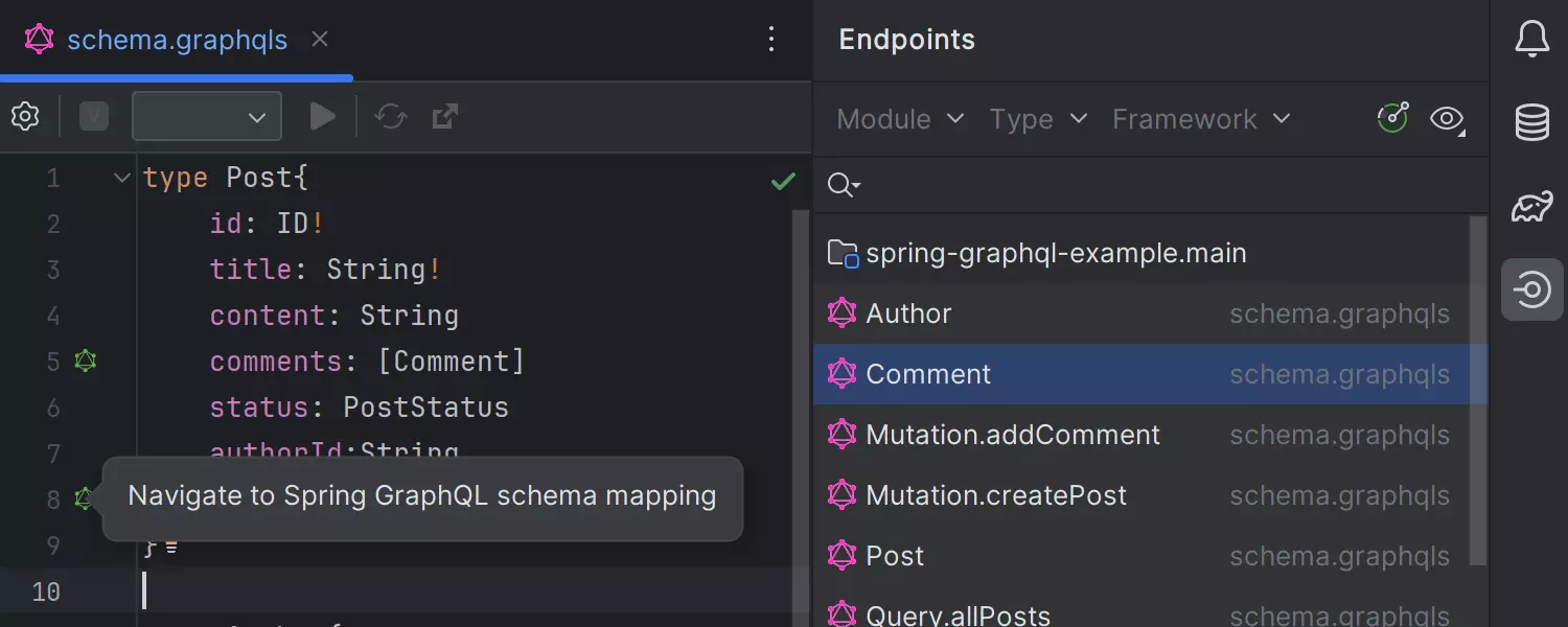 Suporte para Spring GraphQL