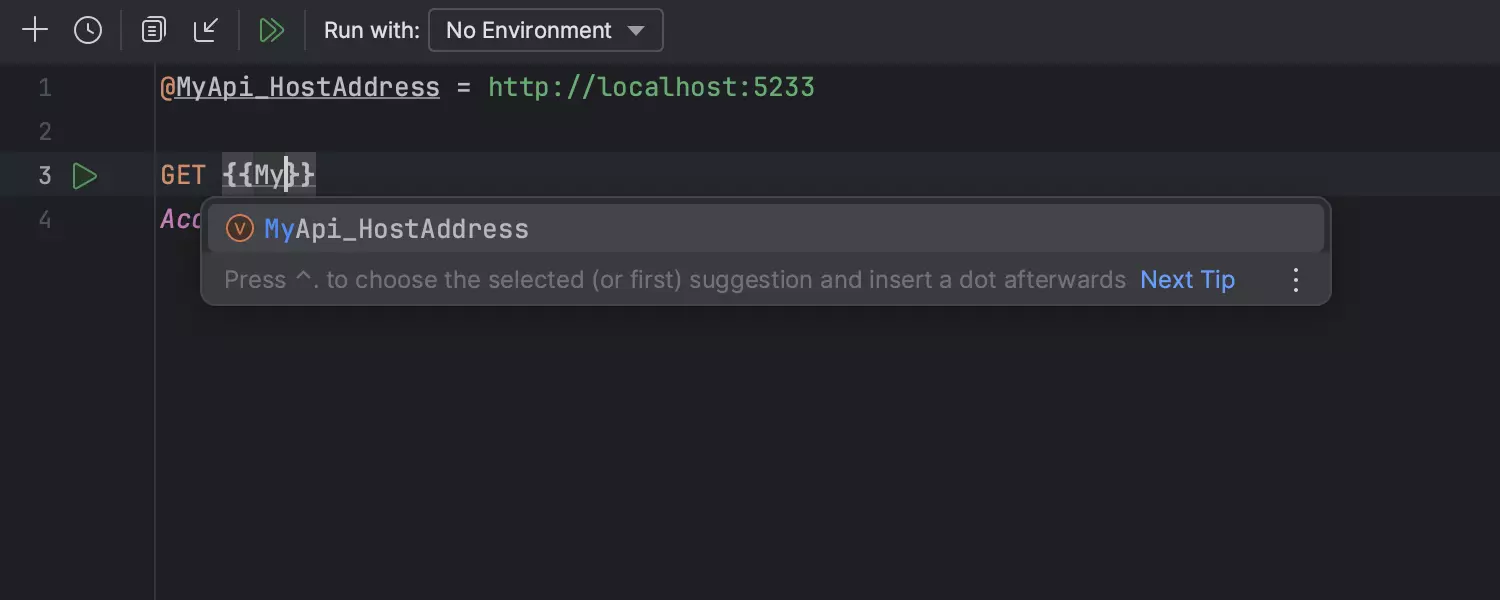 Compatibilidad con variables situadas en un lugar determinado en el cliente HTTP