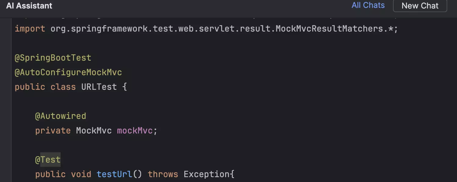 Mejora del resaltado de código para Java y Kotlin en AI Assistant