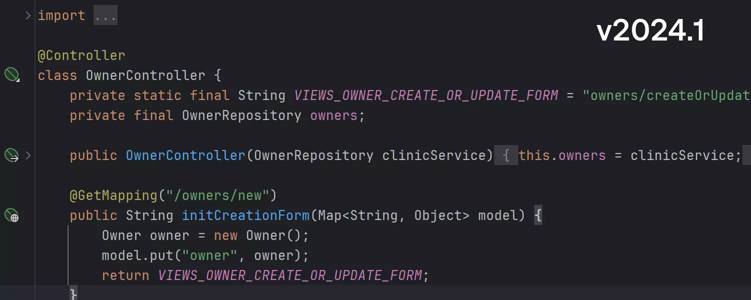 Funcionalidades de IDE disponibles para Java y Kotlin durante la indexación