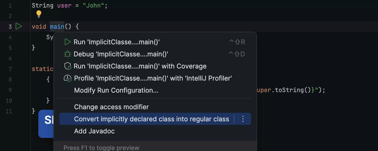 Compatibilidad con las funcionalidades de Java 22