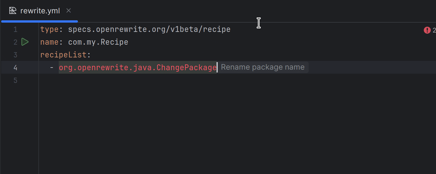 对 OpenRewrite 的支持