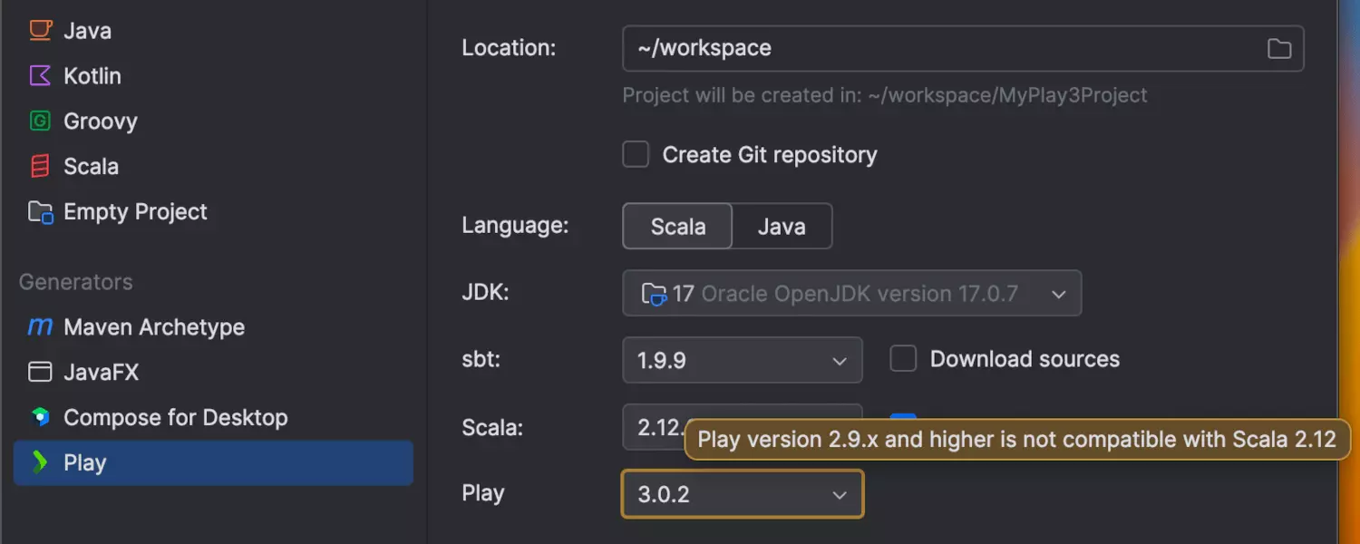 Actualización de Play Framework