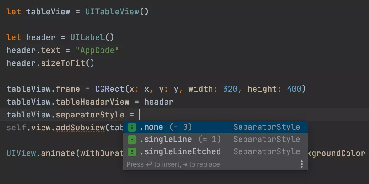 Saisie automatique du code