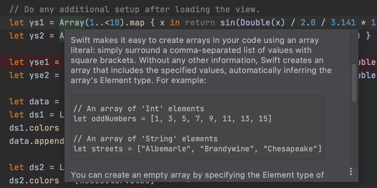 Quick Definition/Documentation