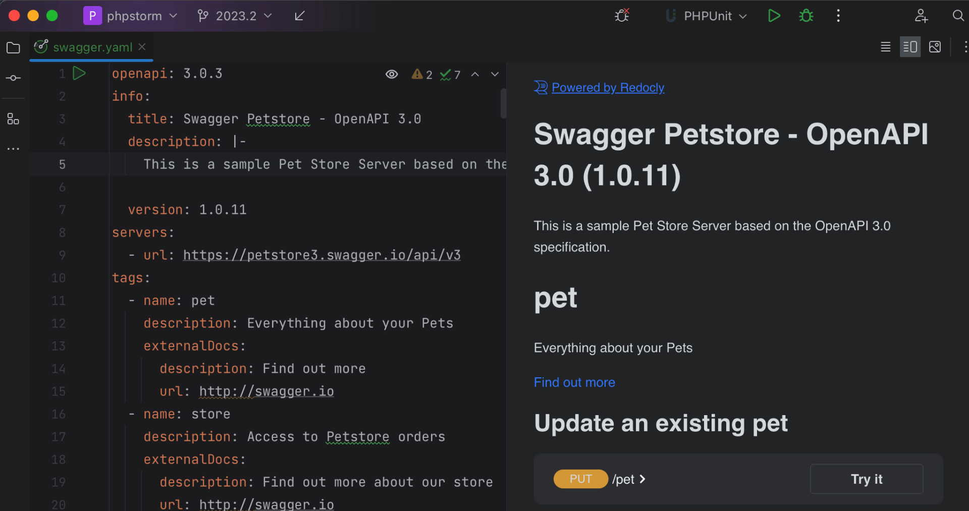 Redoc UI previews for OpenAPI and Swagger files