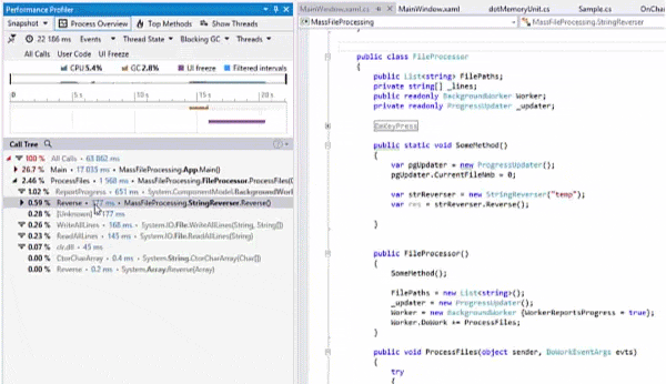 .NET Performance Profiler - Features | dotTrace