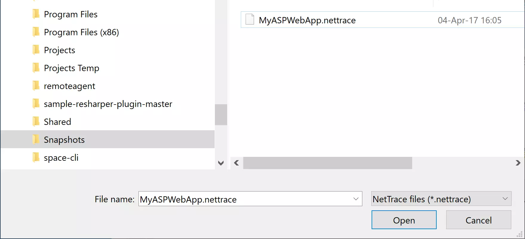 Support for the .NET Core NetTrace file format