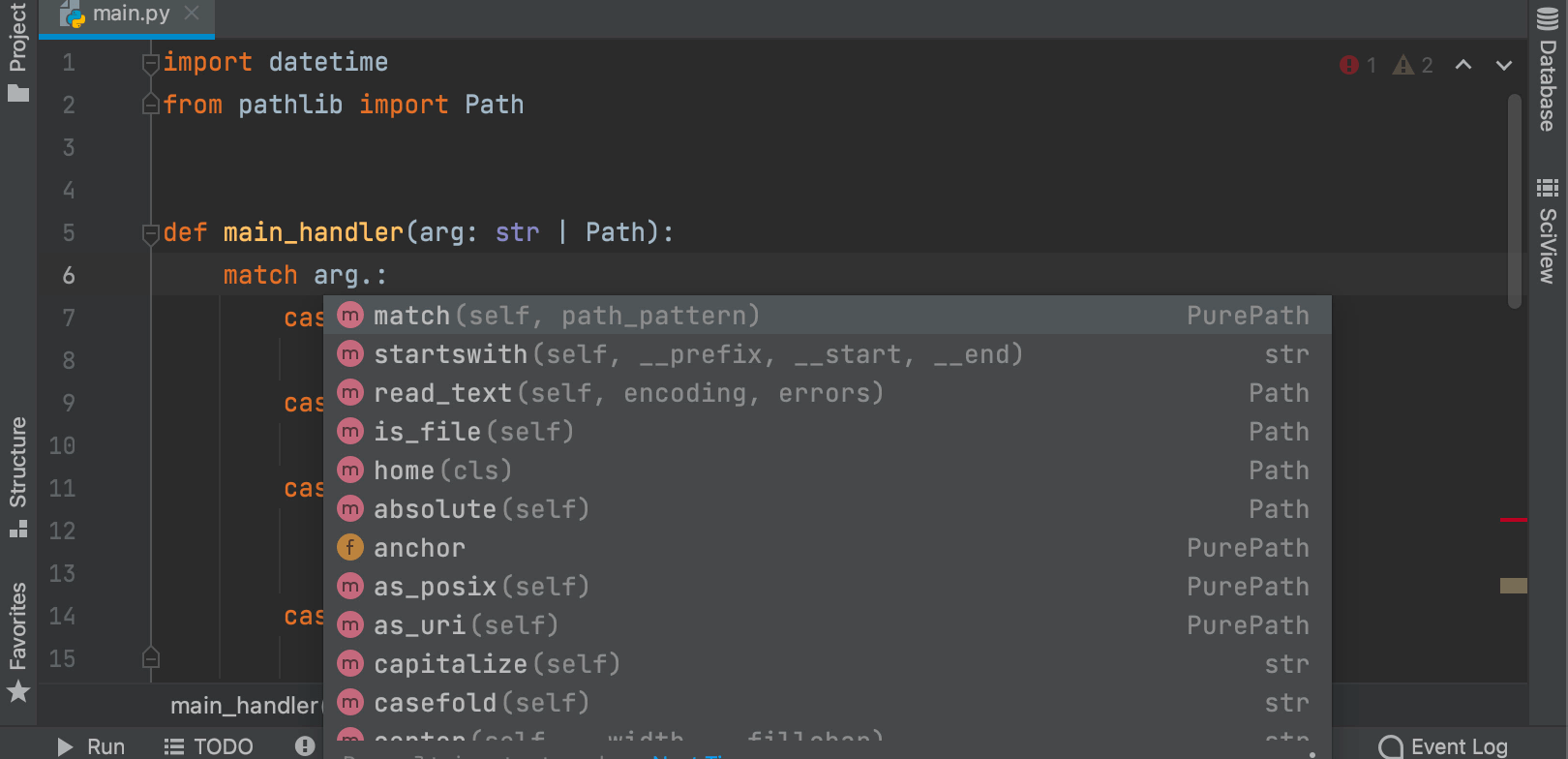 New syntax for union types (PEP 604)
