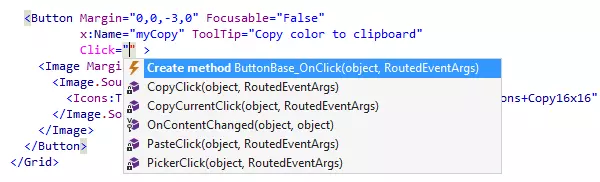 Smart Completion в ReSharper генерирует методы-обработчики событий