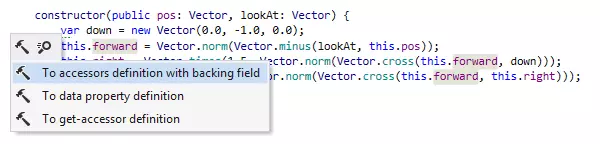 Контекстные действия ReSharper для TypeScript