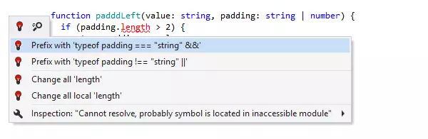 Quick-Fixes für Codeprobleme in ReSharper