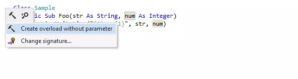 Mit einer Kontextaktion eine Überladung in VB.NET erstellen