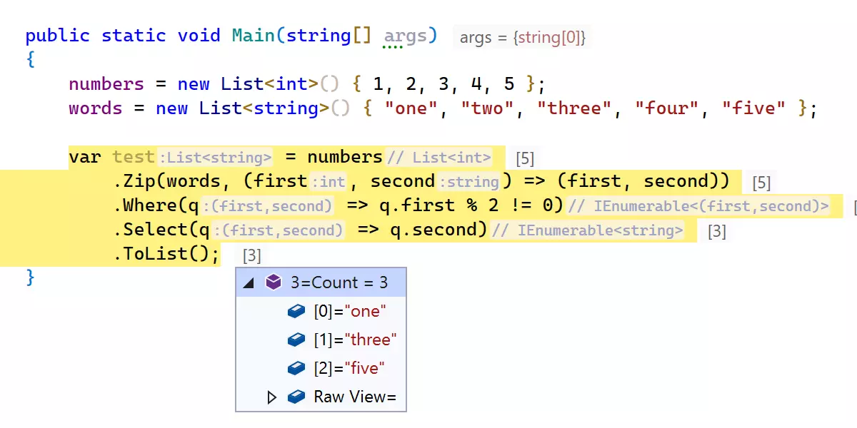 Optimisation pour LINQ