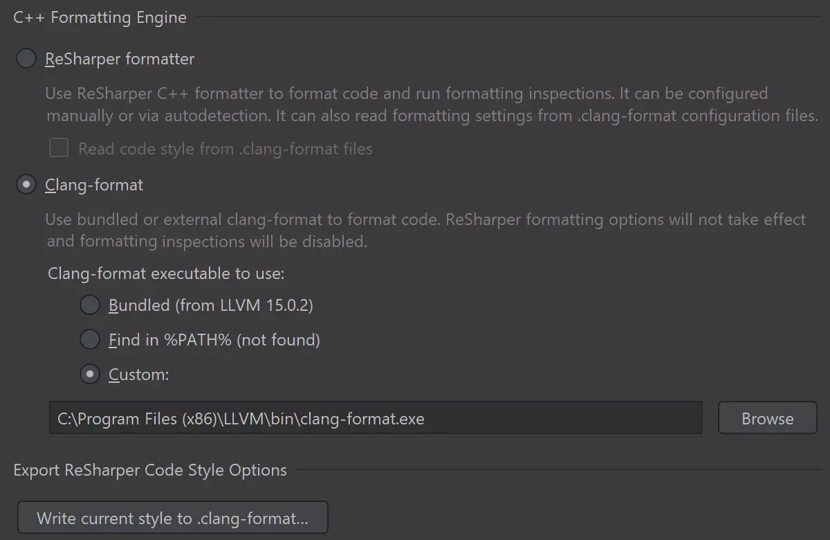 C++ formatting