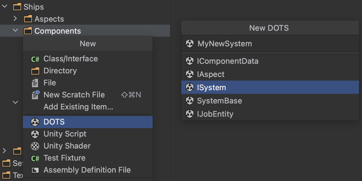 Compatibilidad con Unity DOTS