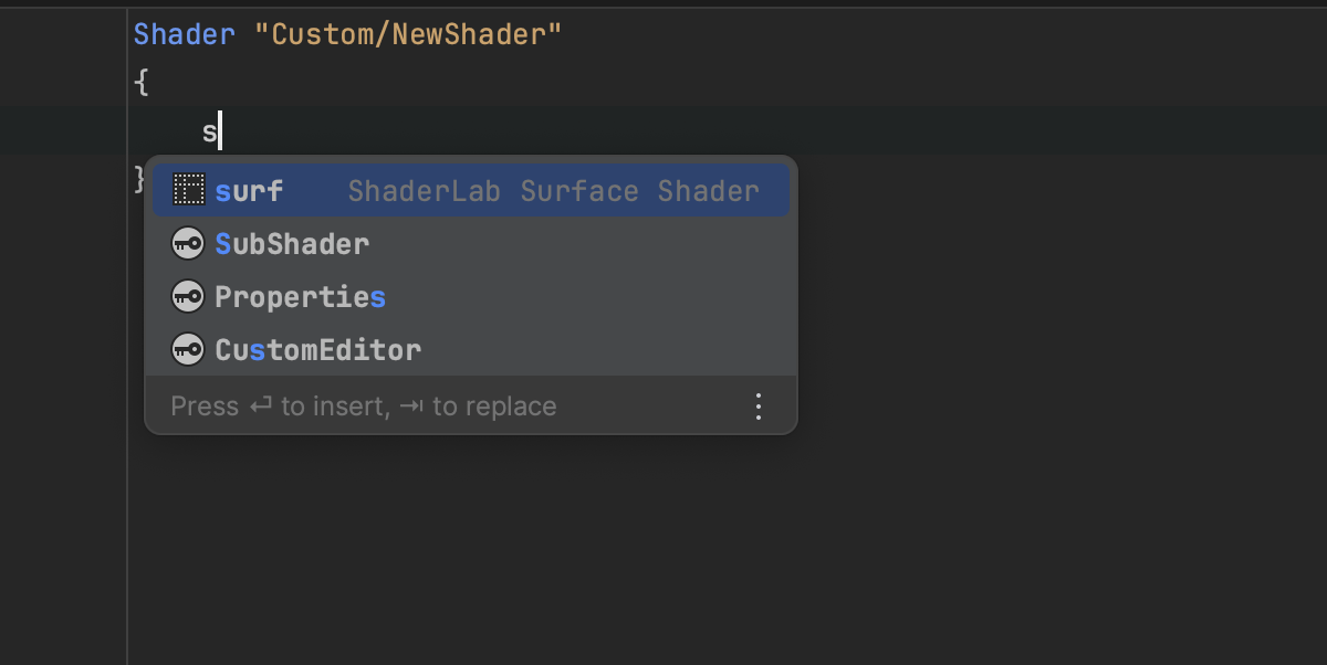 ShaderLab support