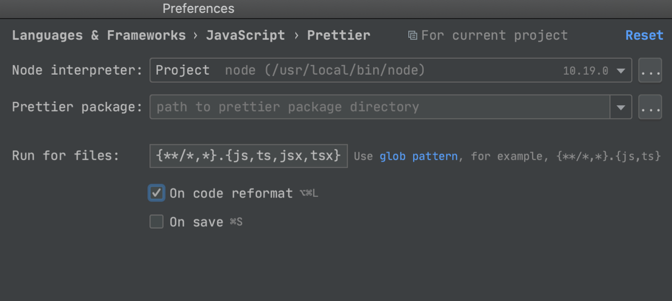 JavaScript 프로젝트에서 Prettier를 기본 서식 지정 도구로 설정