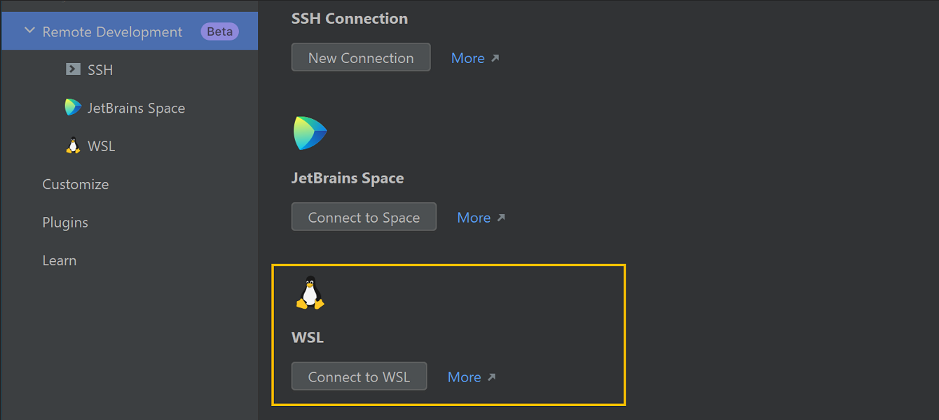 A new way to work with projects in WSL2