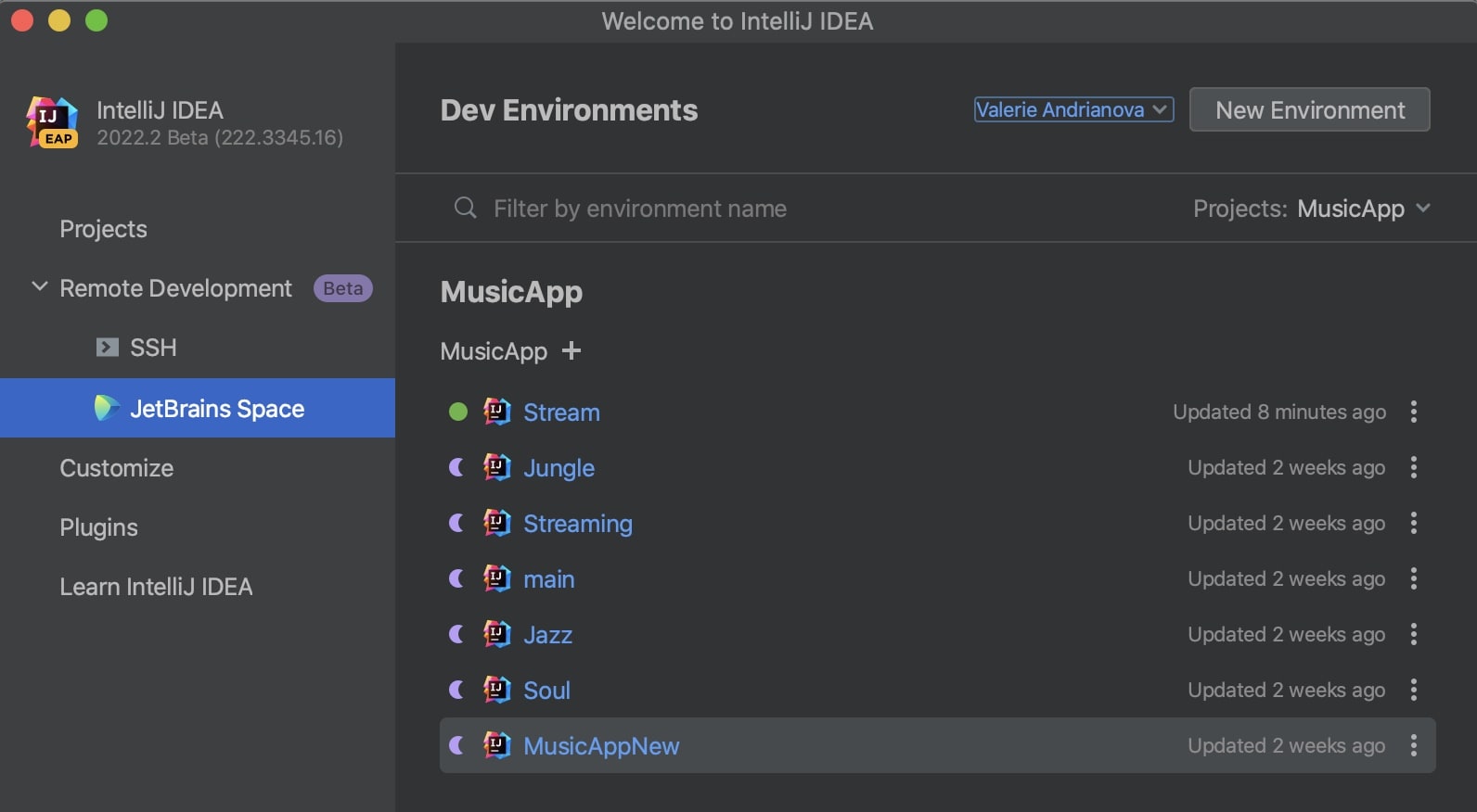 Manage Space dev environments directly from IntelliJ IDEA and JetBrains Gateway