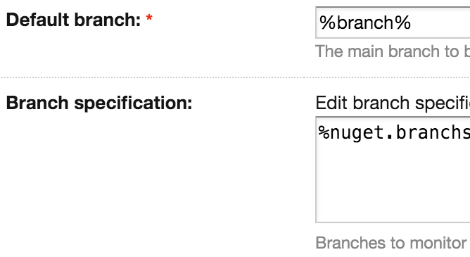 TeamCity Feature Branches with Git