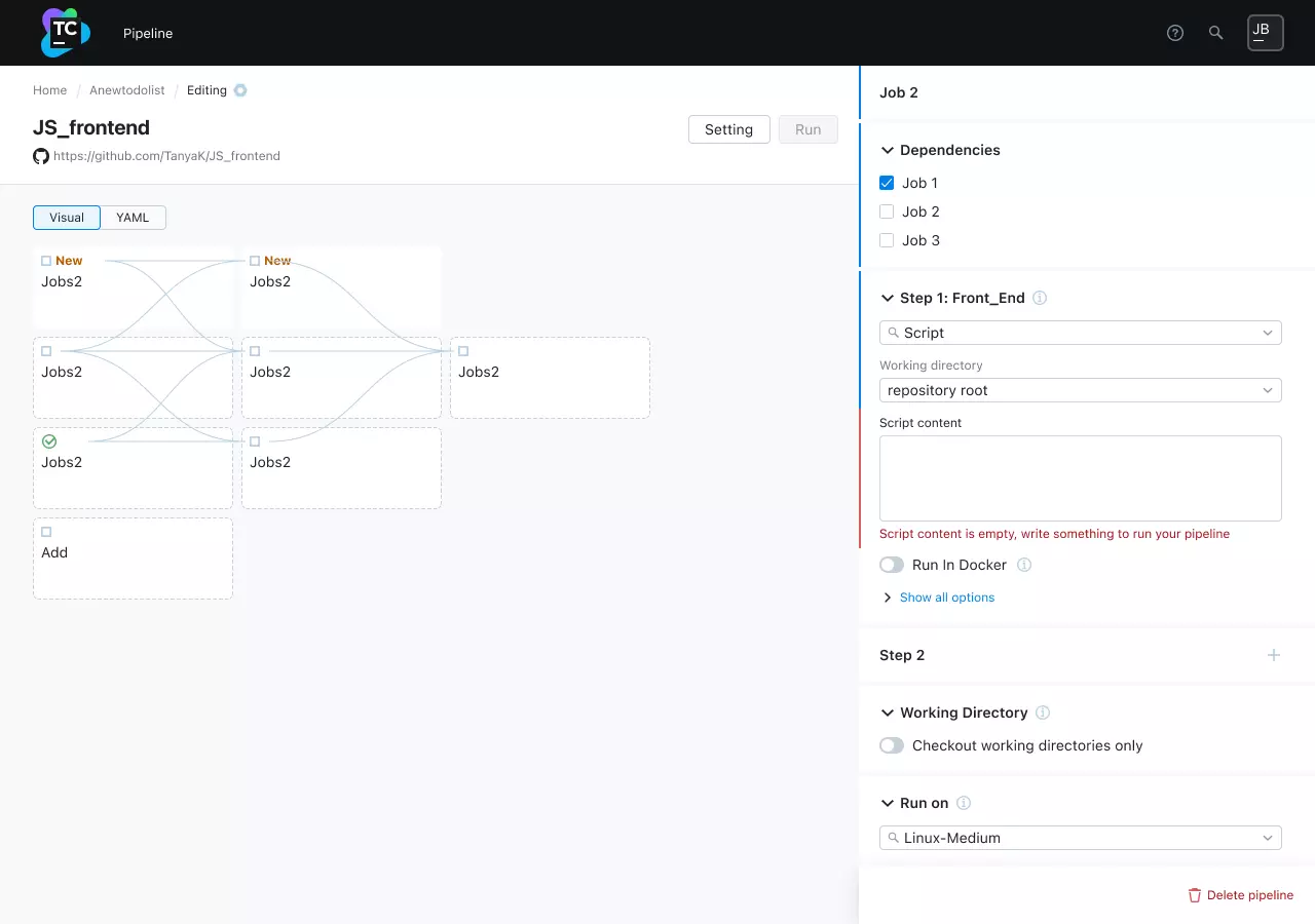 TeamCity Pipelines