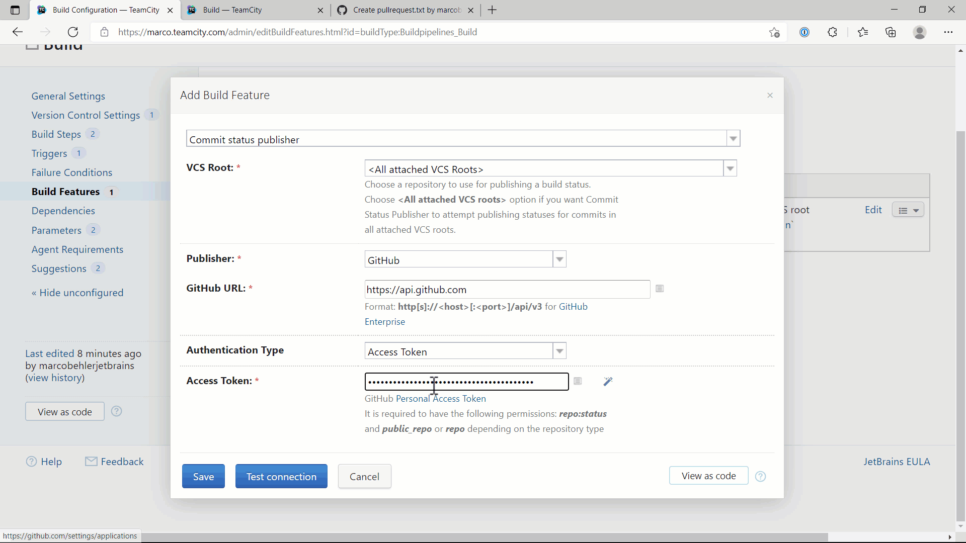 How To Send Build Information to GitHub and Other Platforms | TeamCity ...