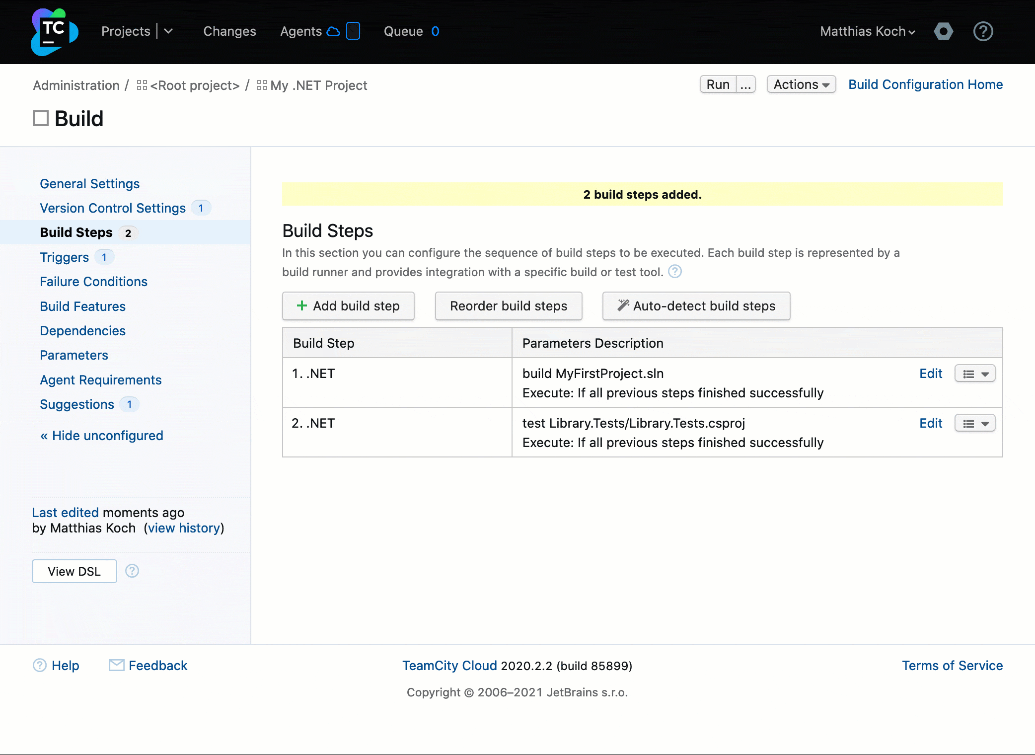 Test Build Image How to Configure, Build and Test .NET Projects