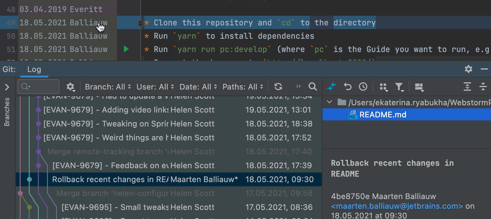 Updated Annotate with Git Blame