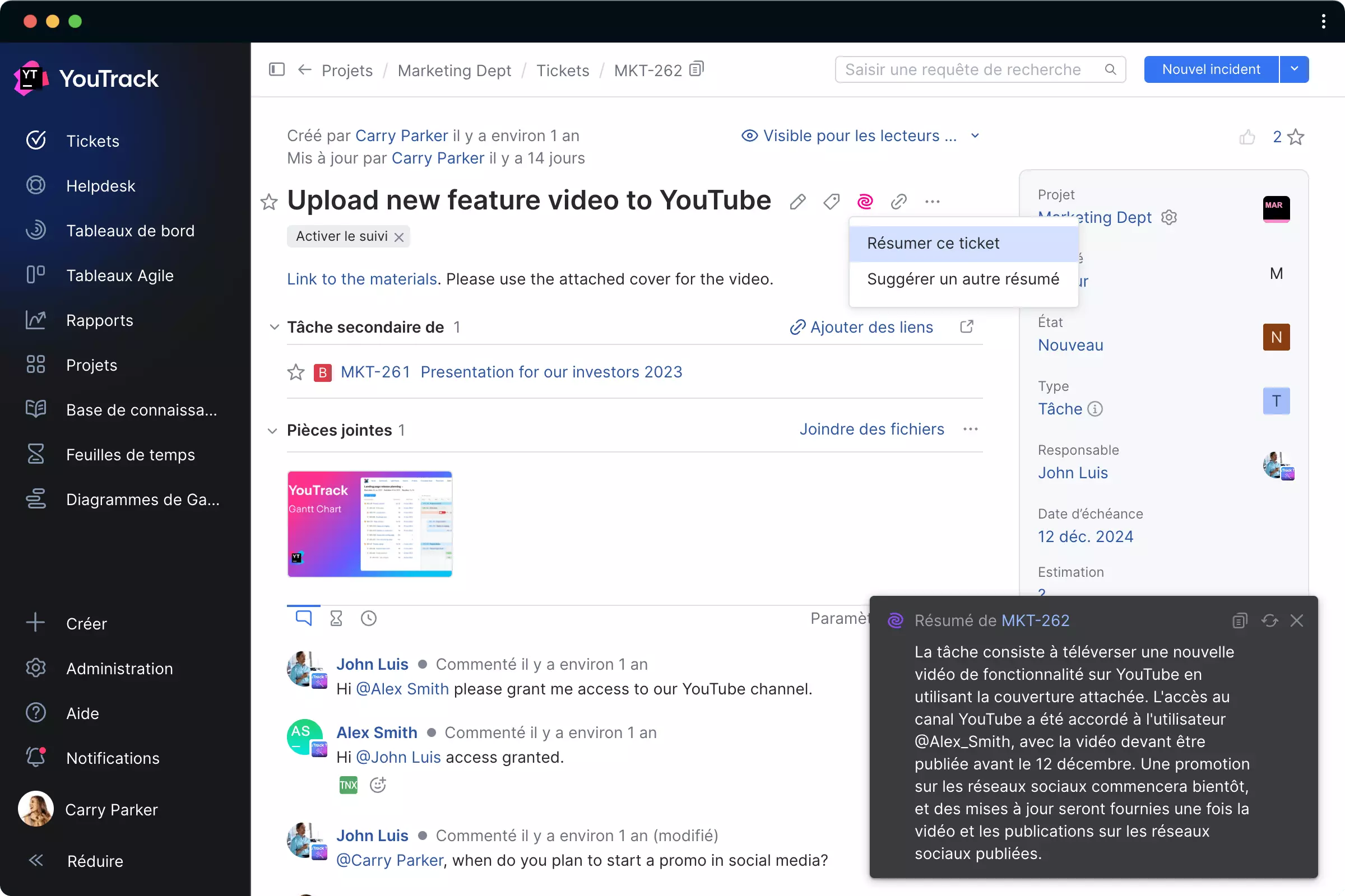 Mettre en ligne de nouvelles vidéos sur les fonctionnalités sur YouTube