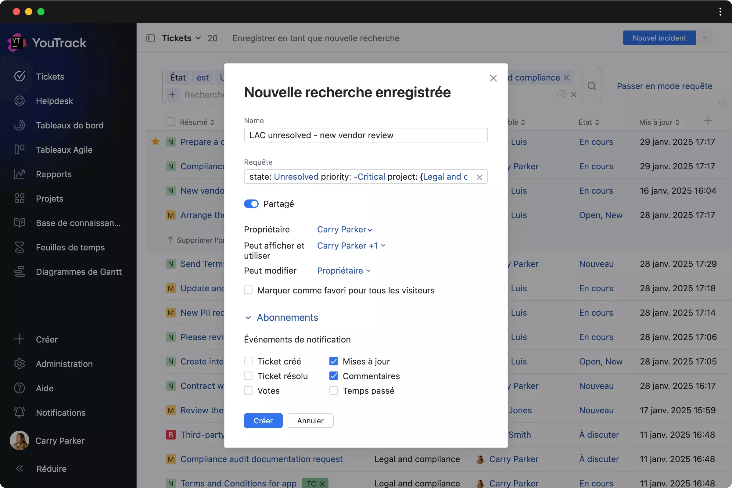 Navigation et gestion des tâches