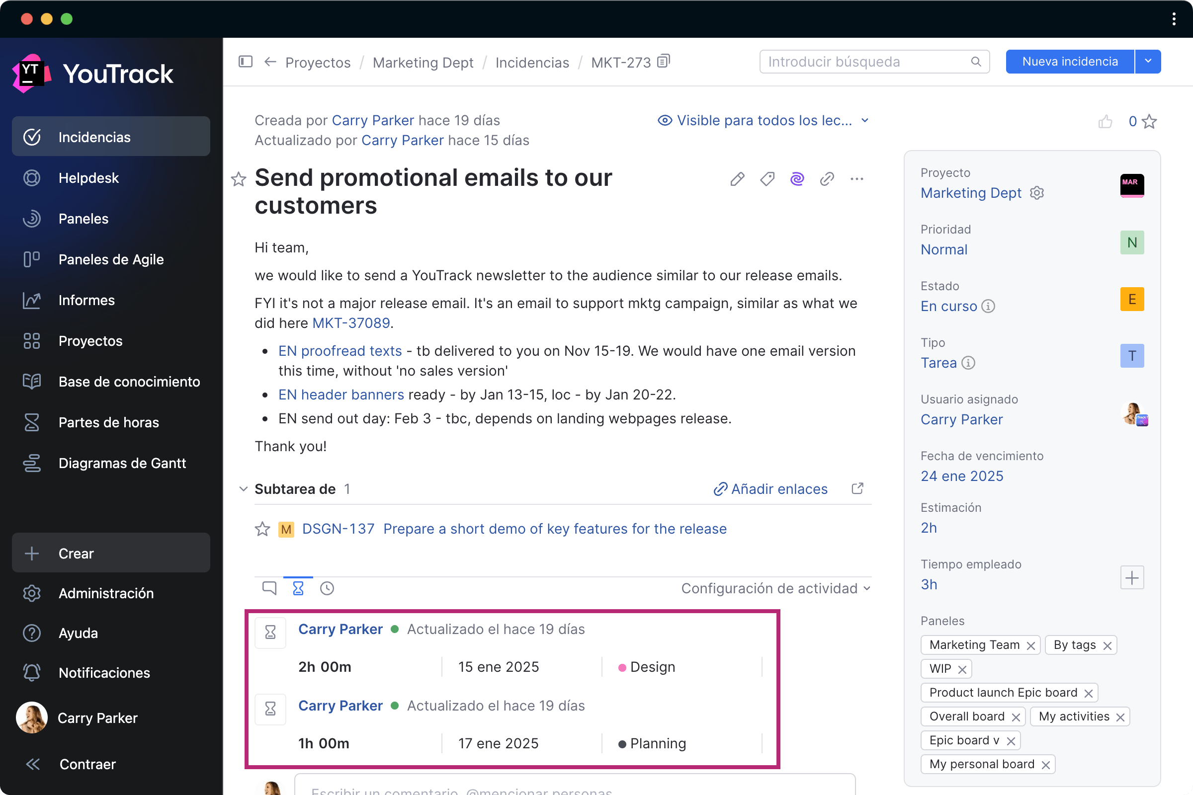 Funcionalidades avanzadas
