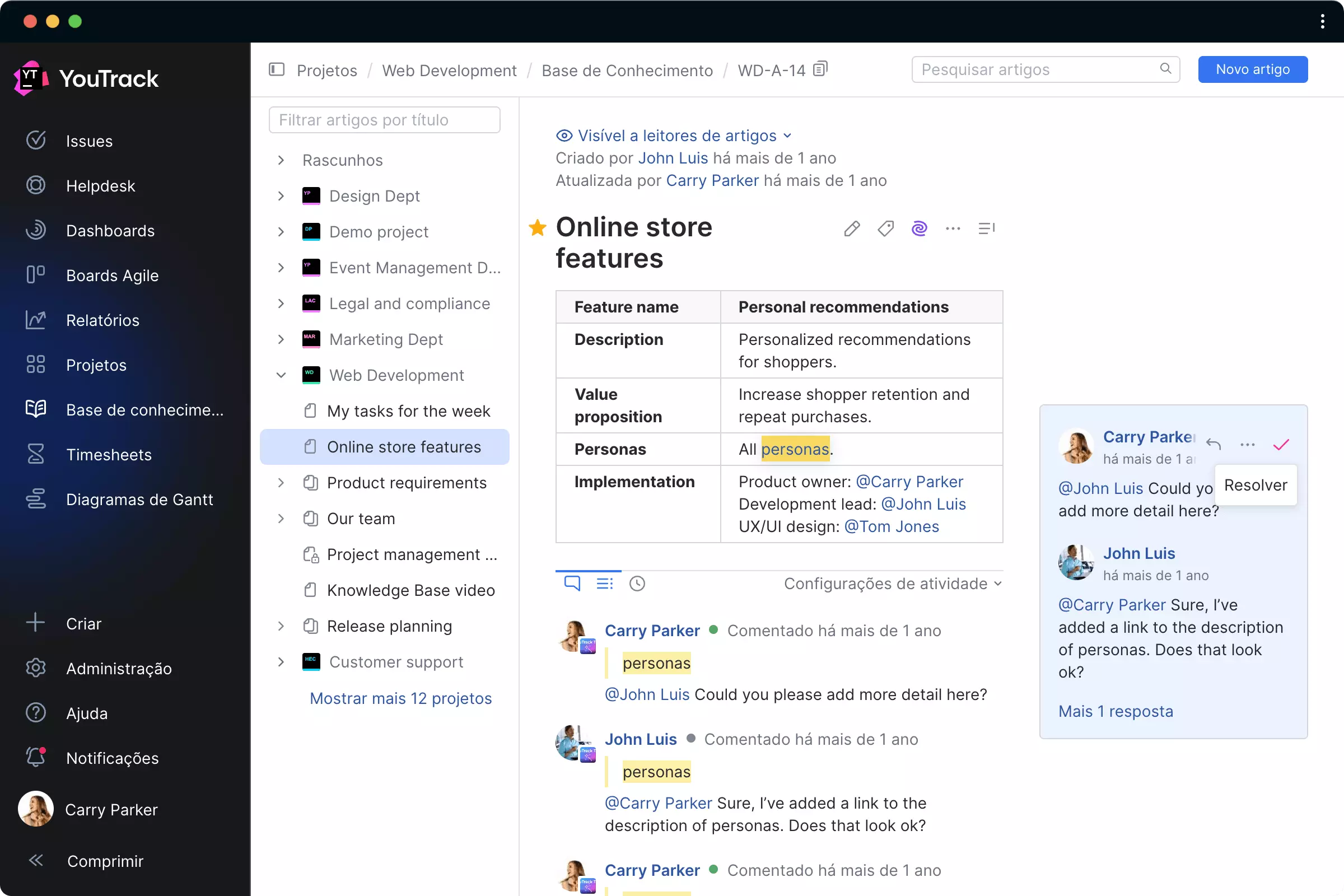 Colabore com facilidade