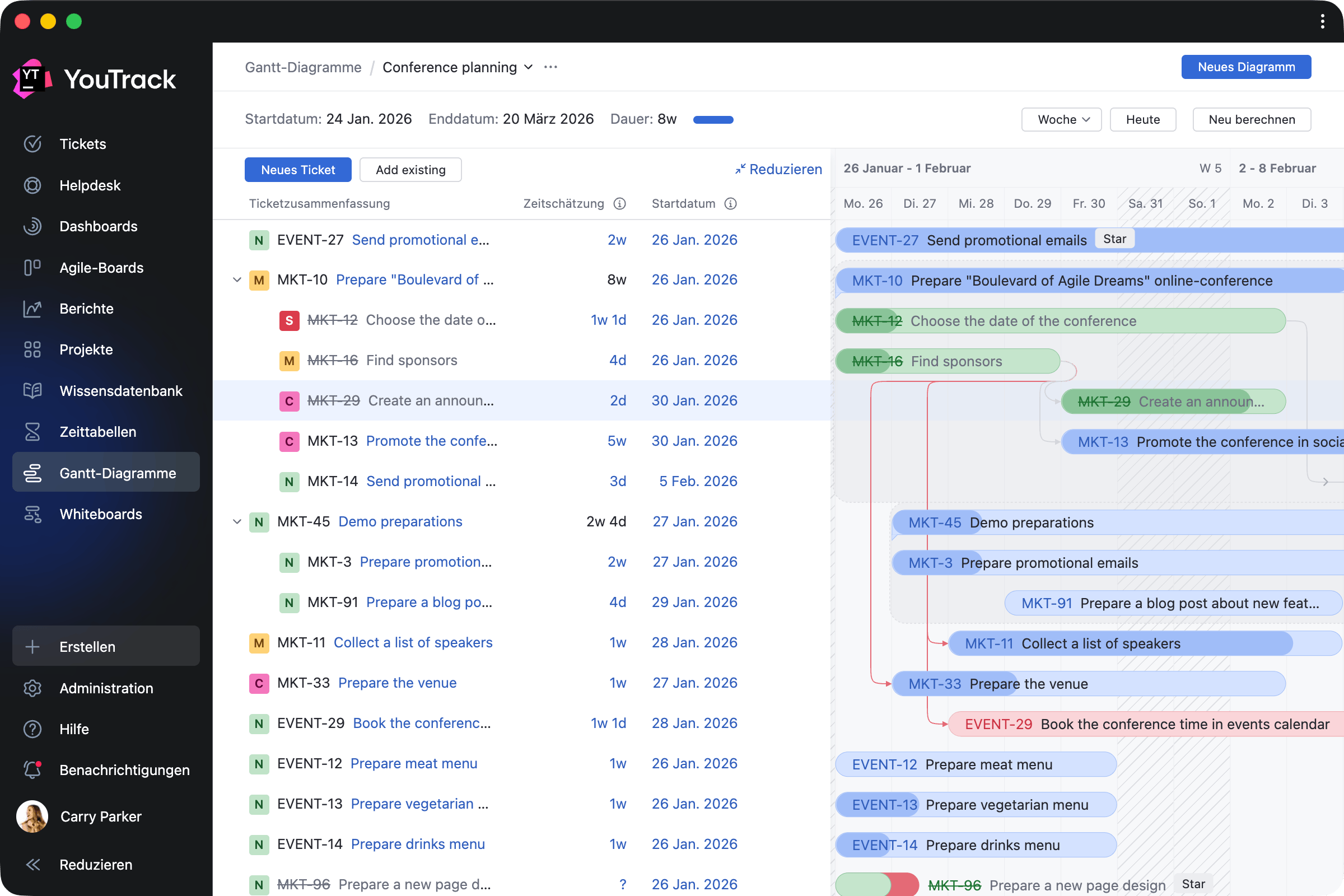 Gantt-Diagramm