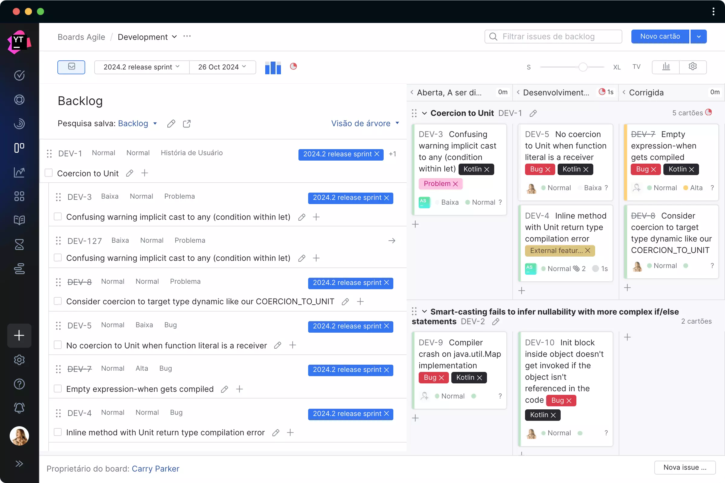 Planeje e gerencie a execução de tarefas com Agile boards