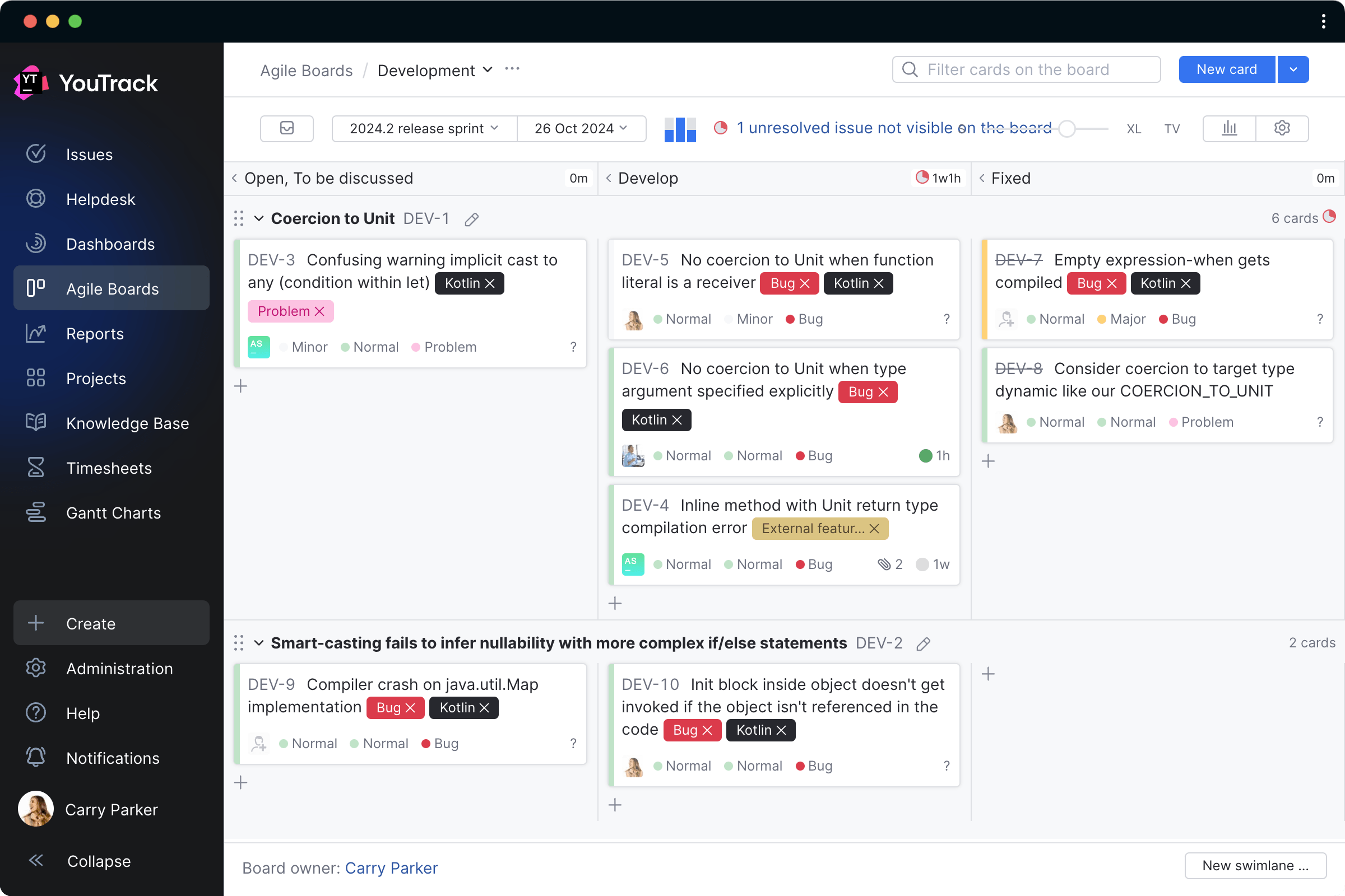 YouTrack for Software Development teams