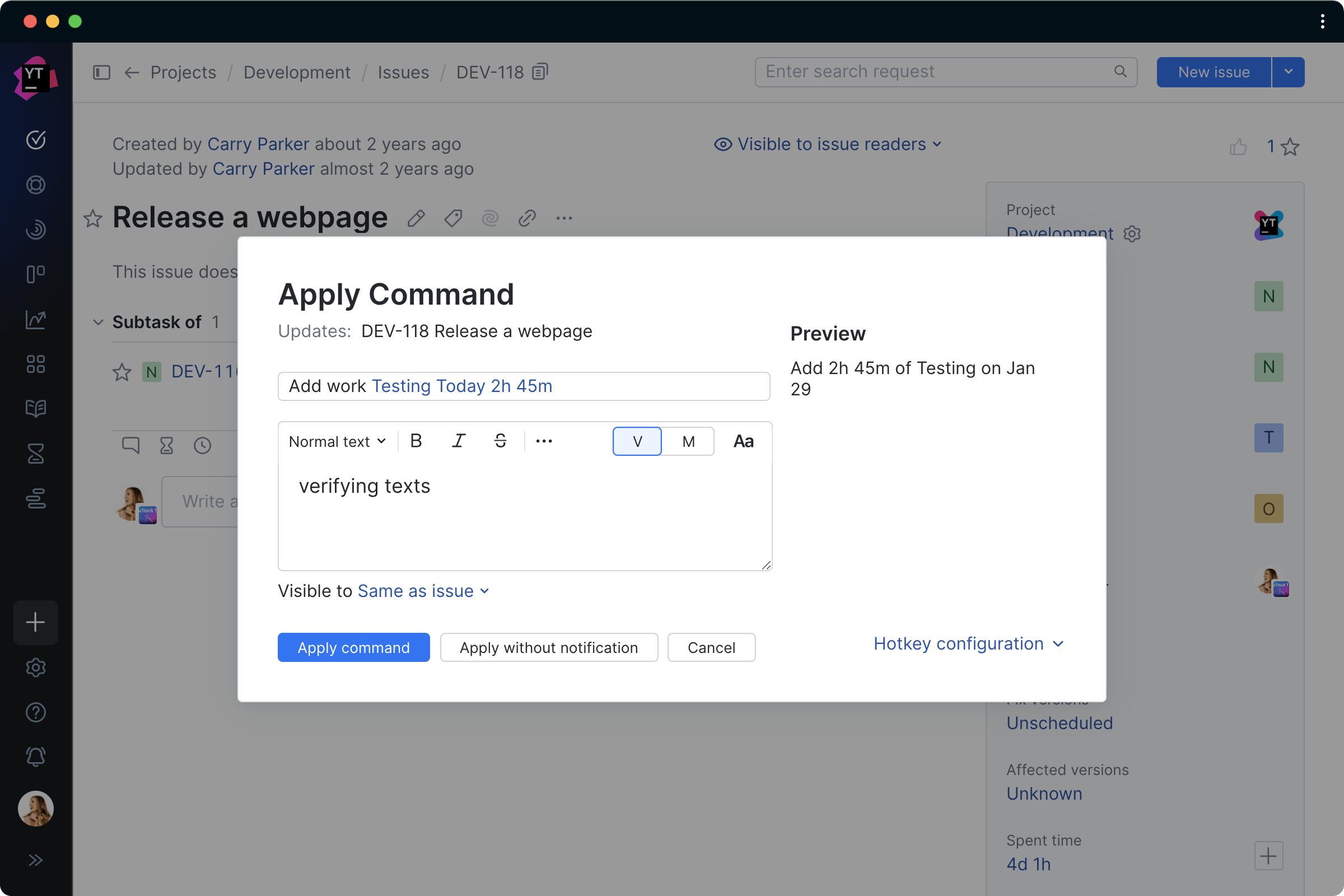 YouTrack for Software Development teams