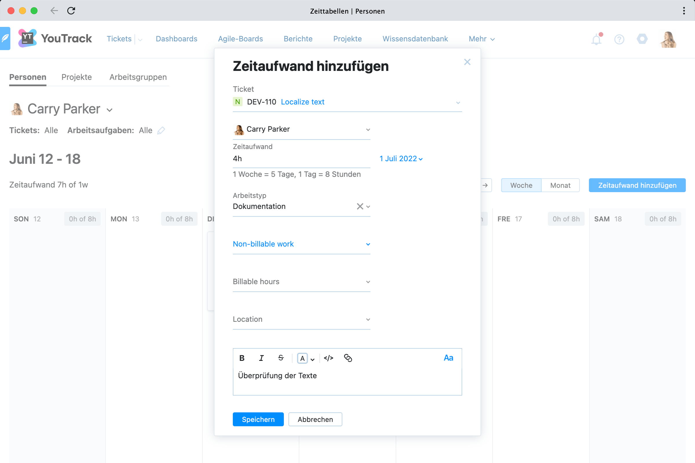Präzise Erfassung von Arbeitsaufgaben