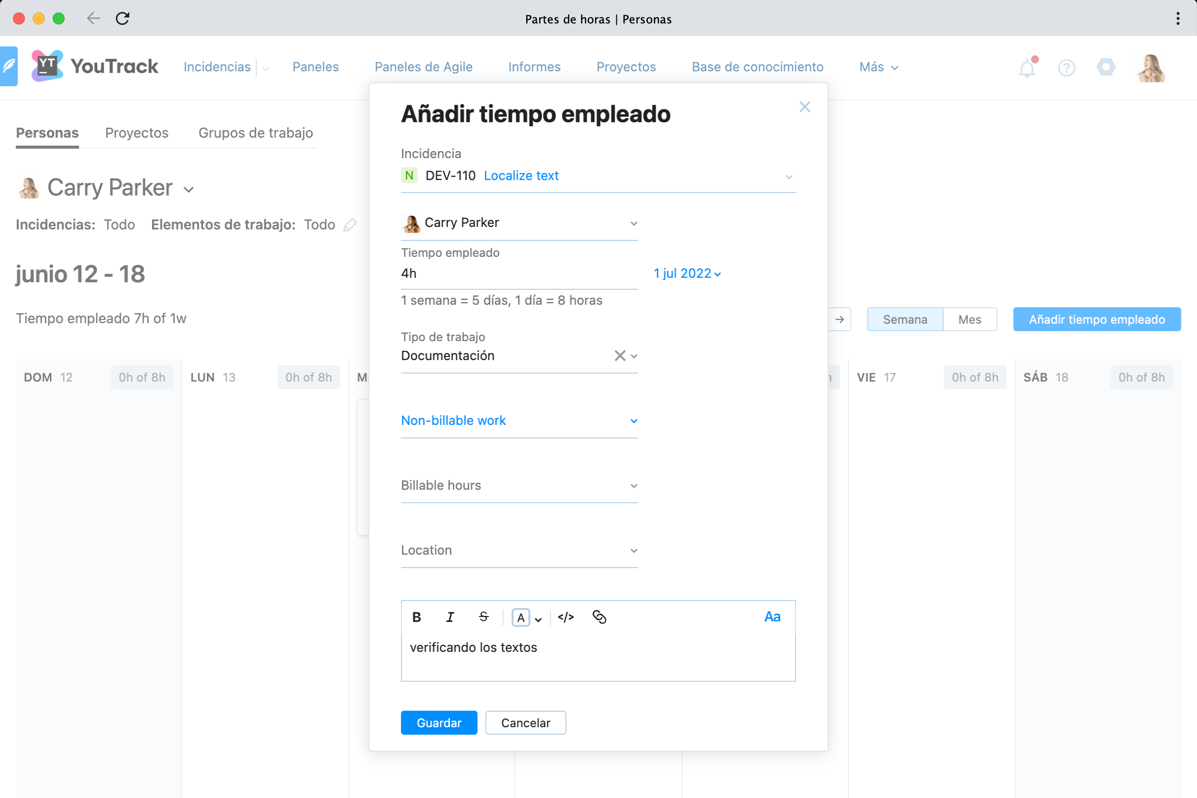 Efectúe un seguimiento preciso de los elementos de trabajo