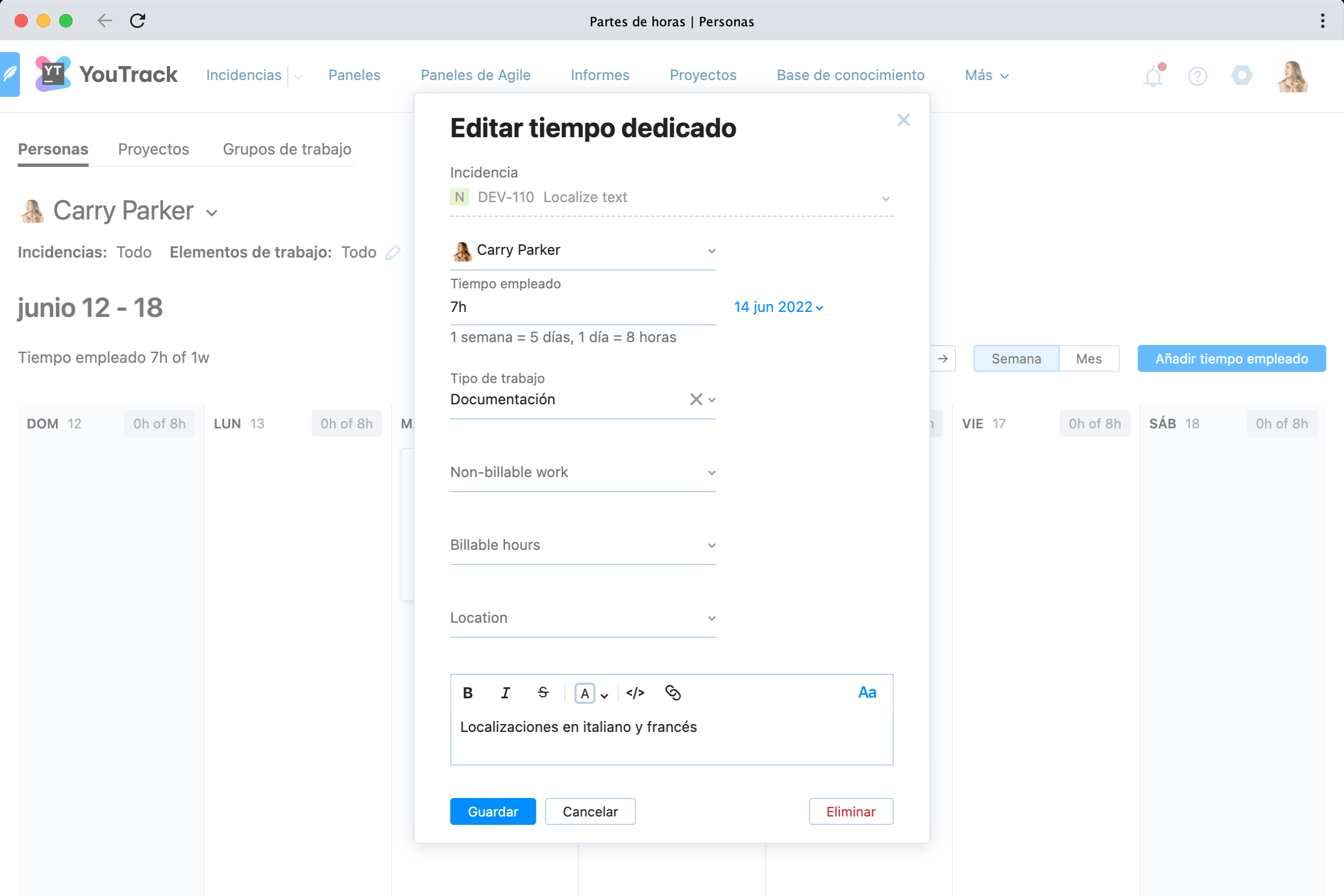 Efectúe un seguimiento preciso de los elementos de trabajo