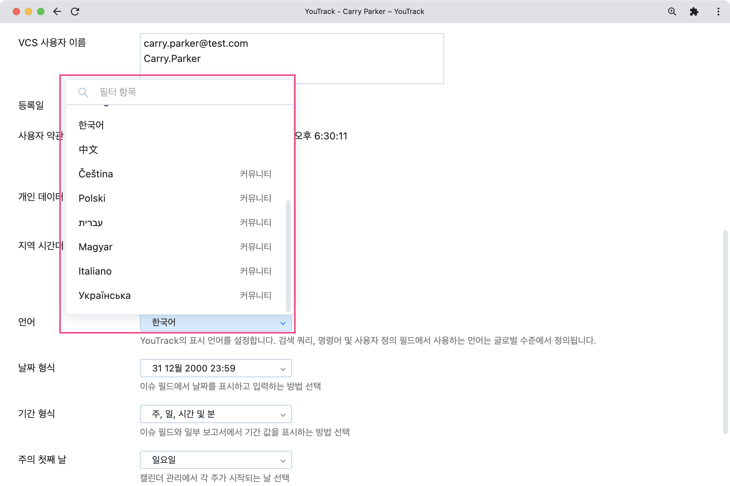 더 많은 언어 지원