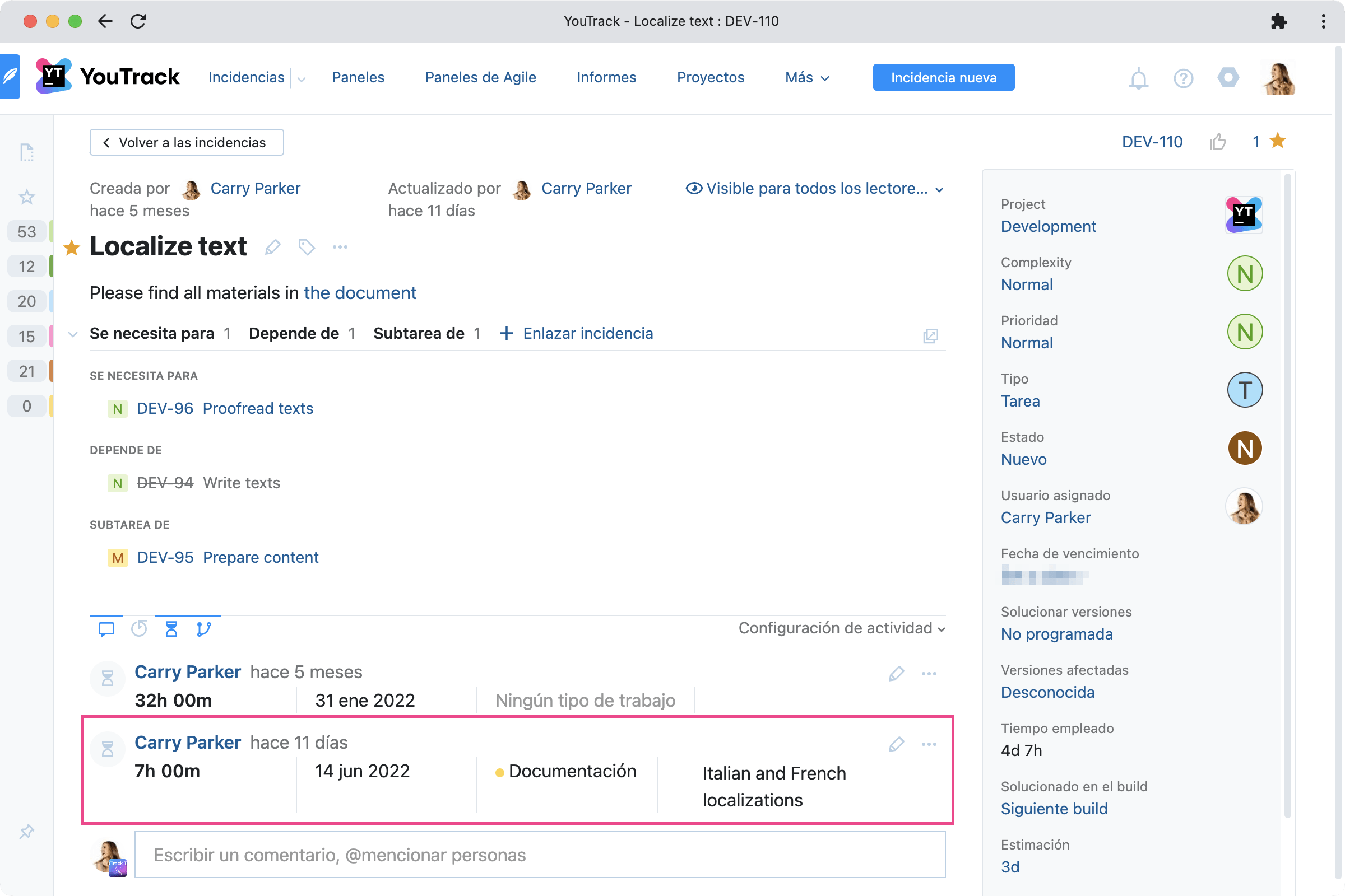 Efectúe un seguimiento preciso de los elementos de trabajo