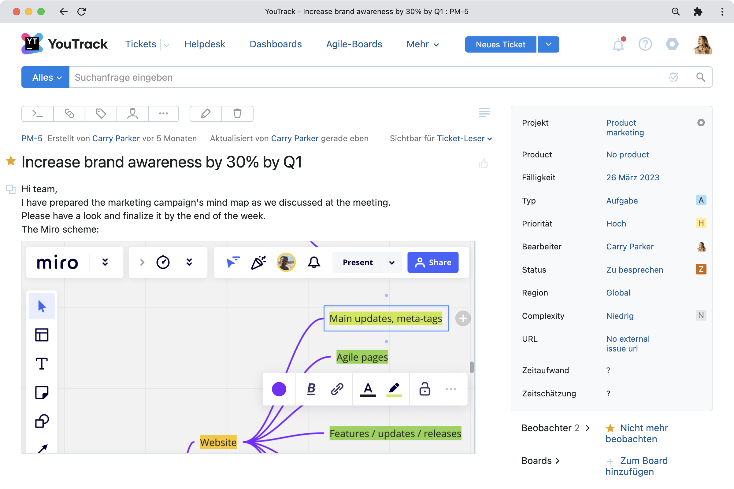 Miro-Boards und Video-Unterstützung für Google Drive