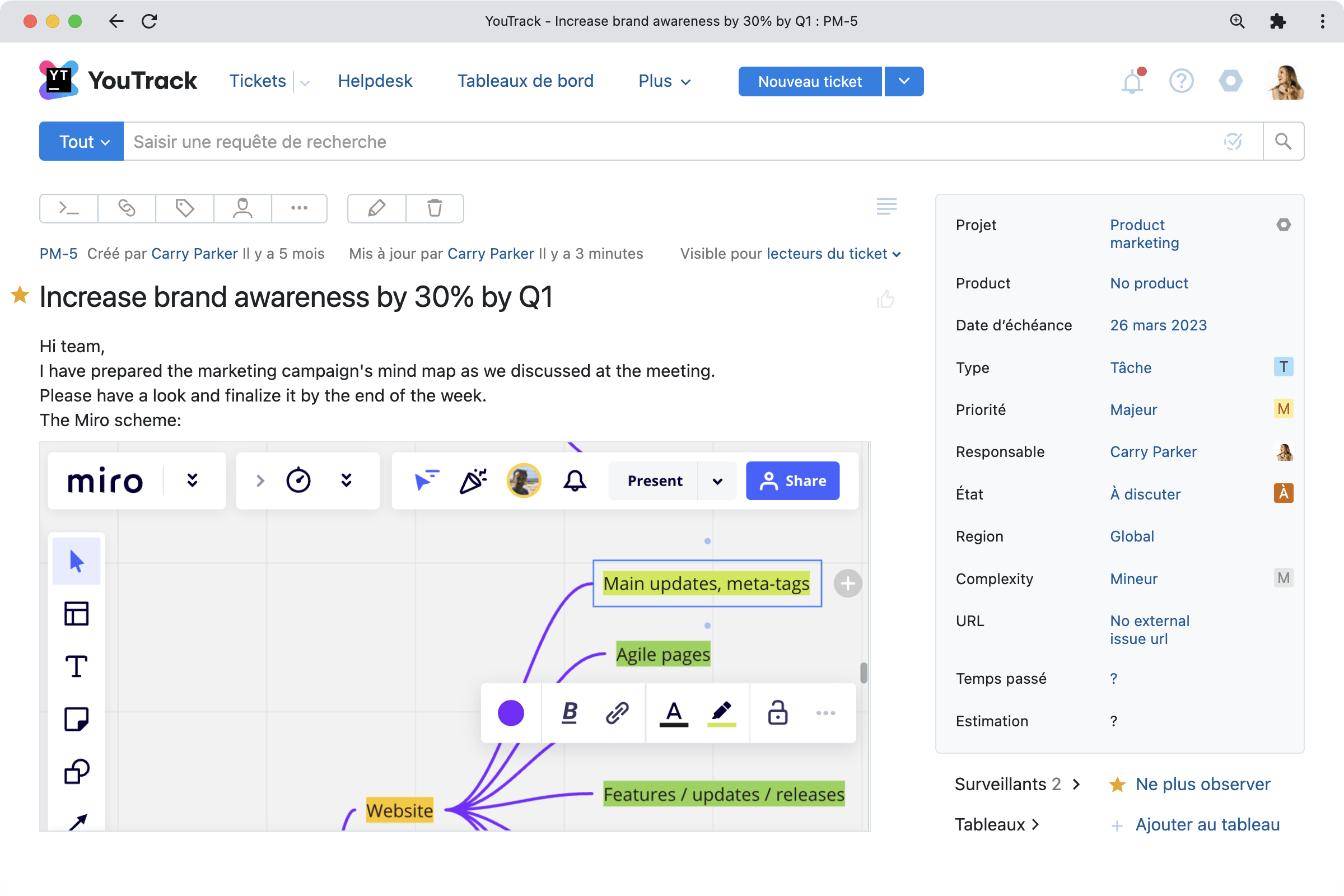 Prise en charge des tableaux Miro et des vidéos Google Drive
