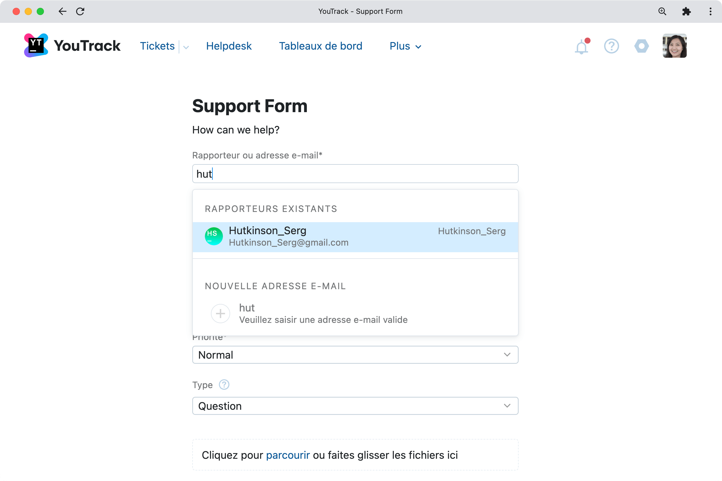 Créez des tickets pour le compte de rapporteurs