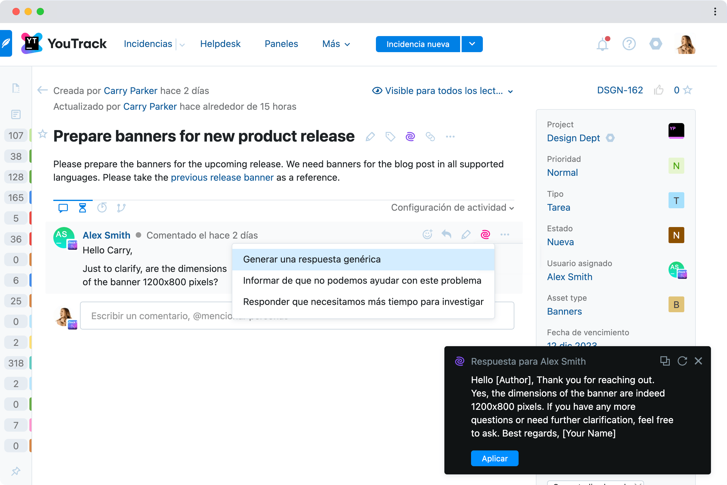 Prepare banners para el lanzamiento de nuevos productos