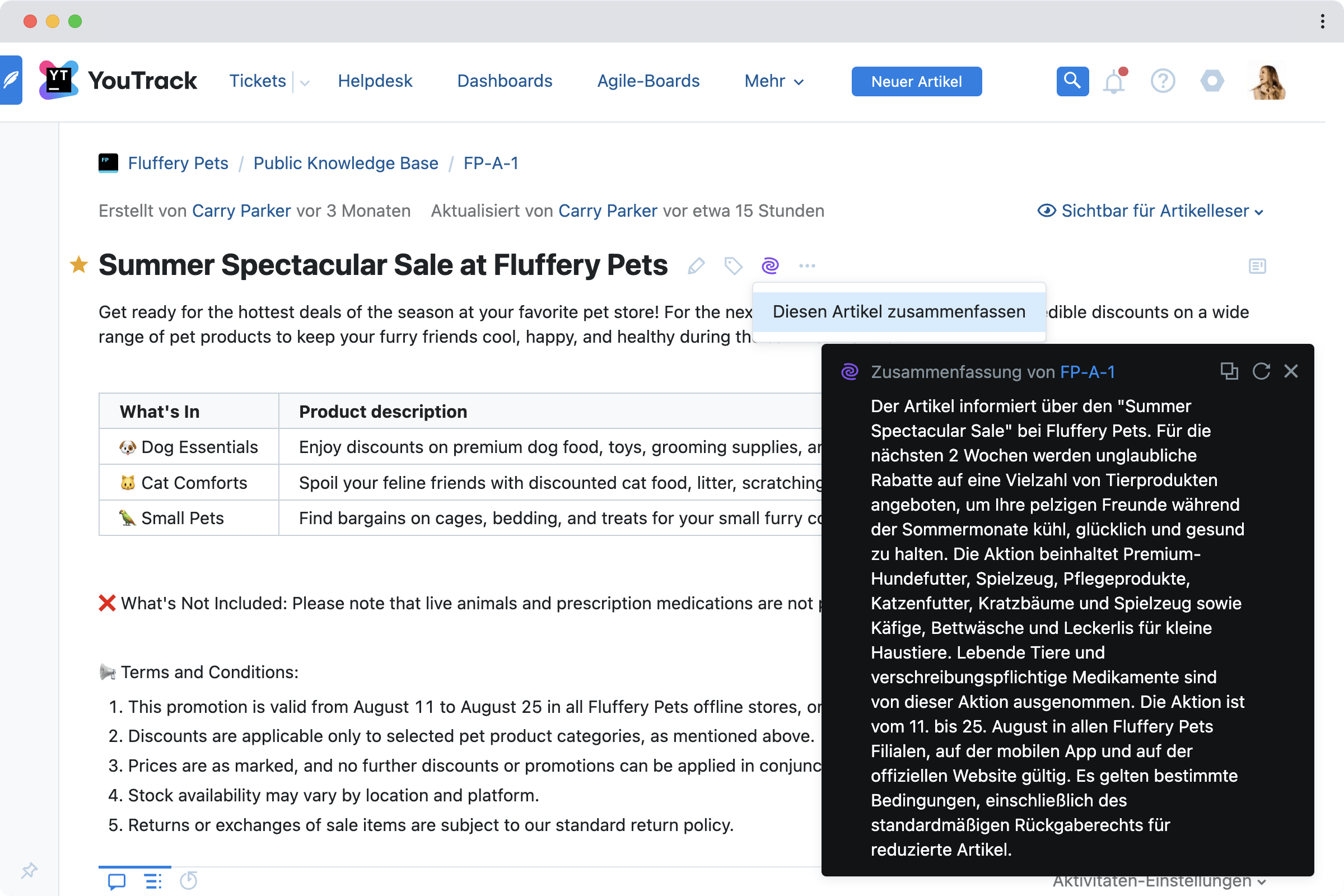 Spektakulärer Sommerschlussverkauf bei Fluffery Pets